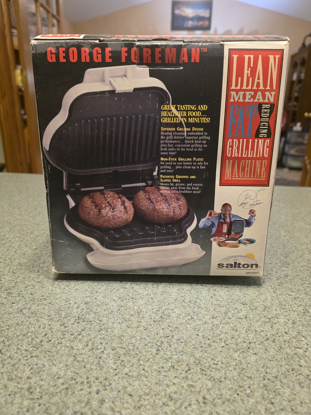 George Foreman Lean Mean Fat Reducing Grilling Machine - White